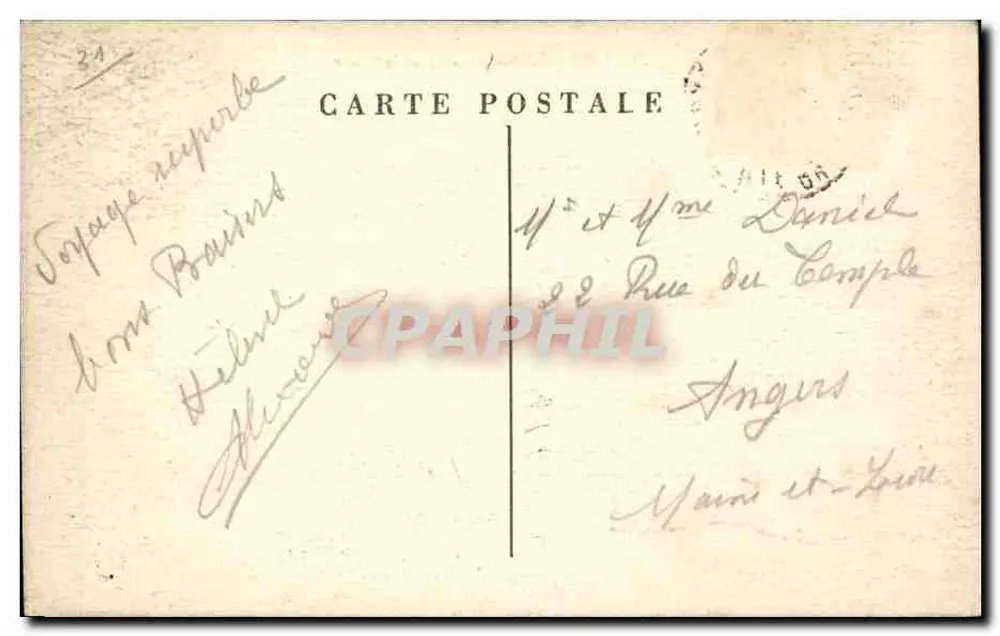 Toulouse — Praça Wilson — Grand Hôtel Cafoule, Grand Café Restaurant Cavanière — Edição Enayard - Verso