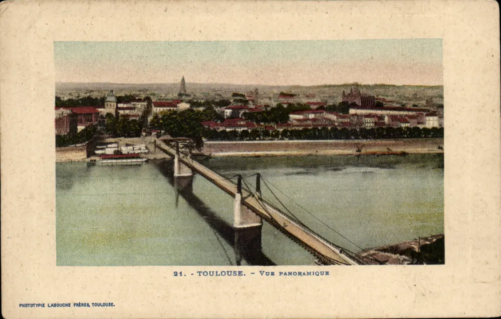 Toulouse — Panoramablick — Phototypie Labouche Frères, Toulouse, n°21 - Vorderseite