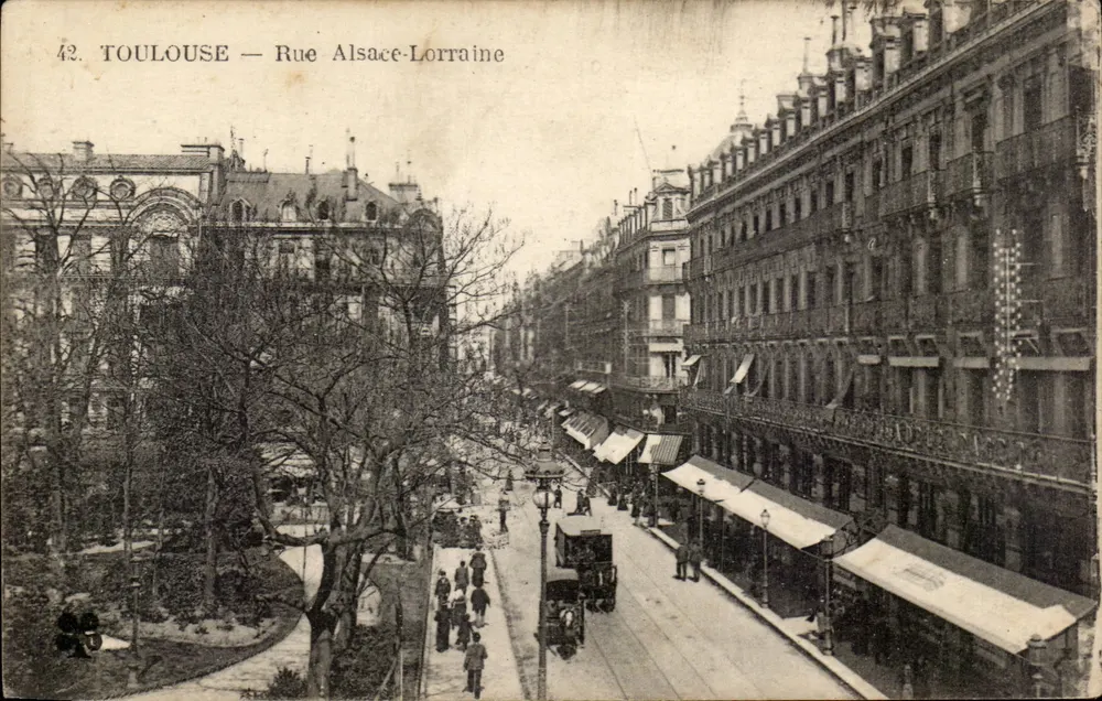 Toulouse — Rue Alsace-Lorraine — Imprimé Illustré - Frente