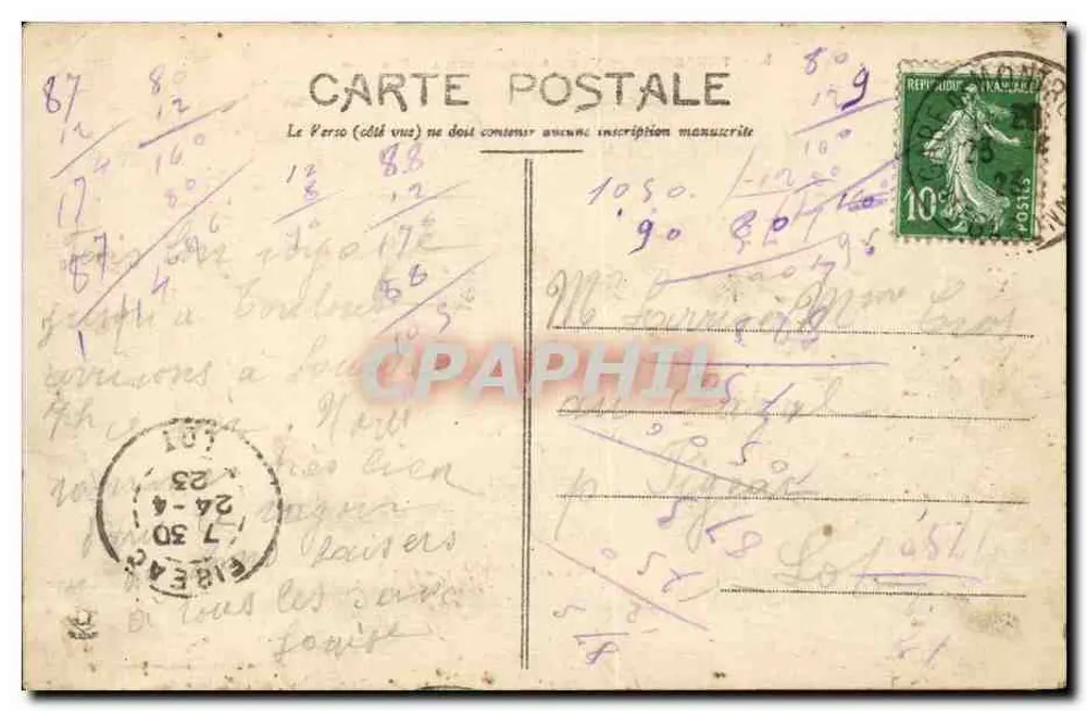 Toulouse — Allgemeiner Blick auf die Garonne — Phototype Labruche Frères, Toulouse - Rückseite