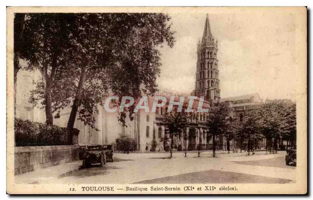Toulouse — Basílica de São Sernim (séculos XI e XII) - Frente