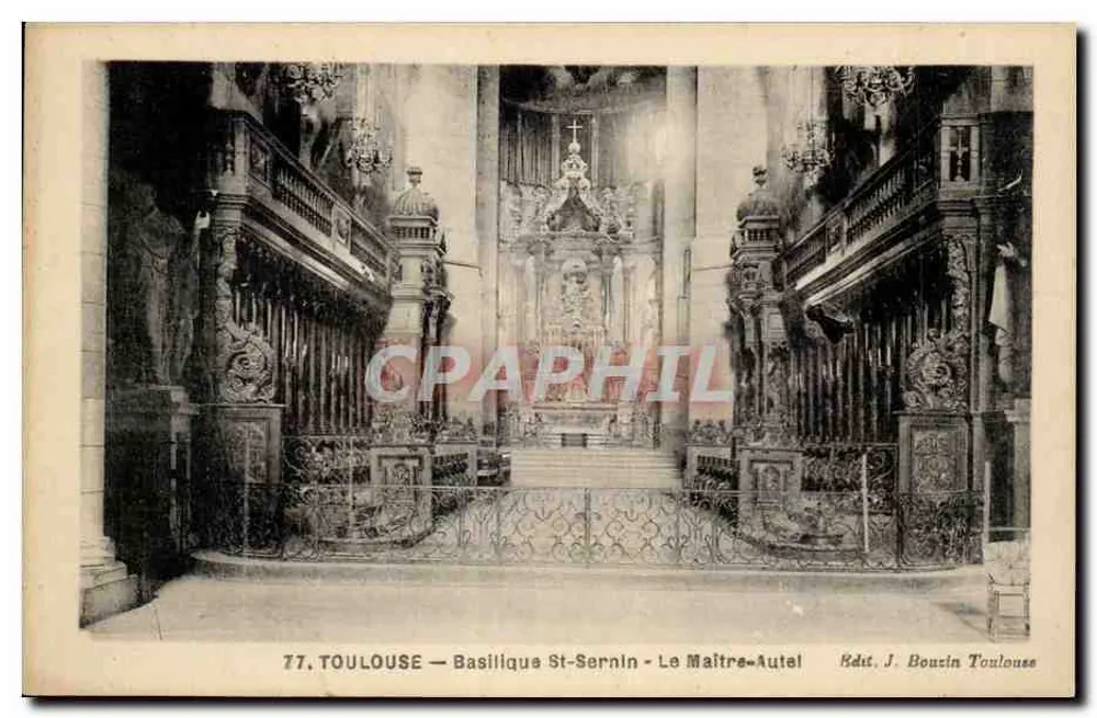 Toulouse — Basilika St-Sernin — Der Hauptaltar - Vorderseite