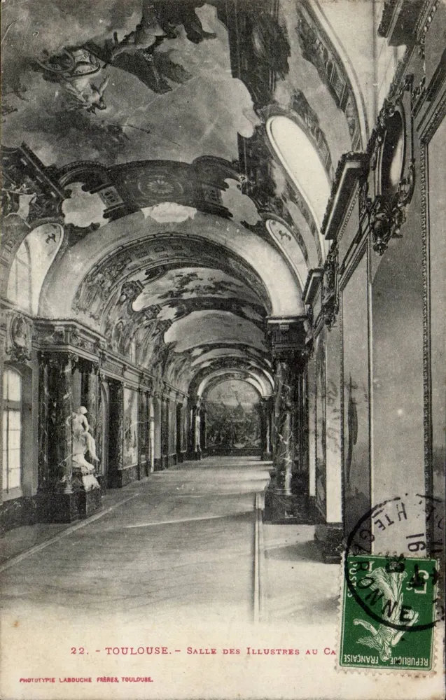 Toulouse — Saal der Ehrwürdigen Personen im Château de la Bourgogne — Phototypie Labouche Frères, Toulouse - Vorderseite