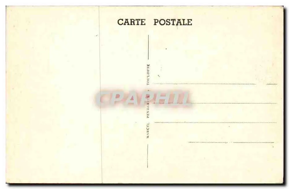 Toulouse — Estação Matabiau — Editor Marcel Pendard - Verso