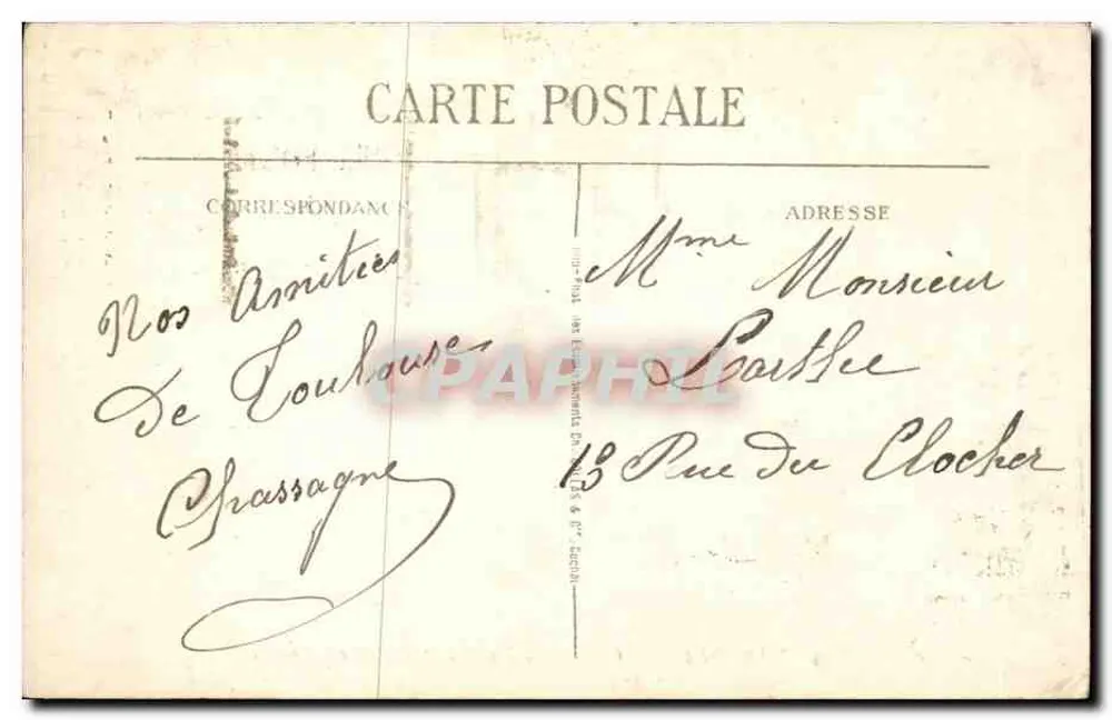 Toulouse — Carré Jours Bayard und Elsass-Lothringen — Verlag Carré Jours - Rückseite