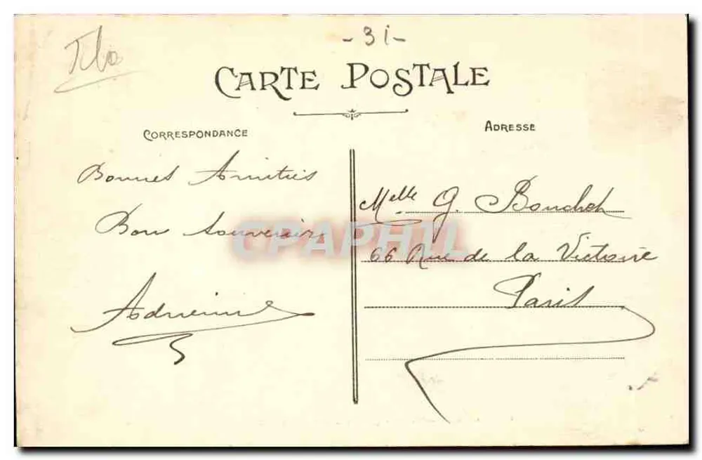 Toulouse — Kirche und Place St-Aubin — unbekannter Verlag, Nr. 106 - Rückseite