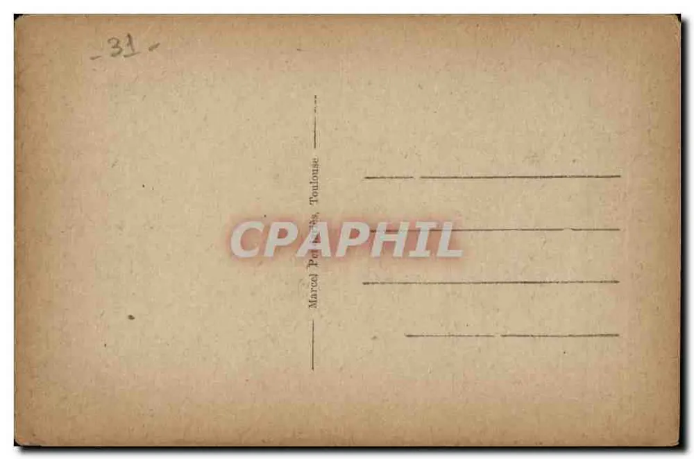 Toulouse (H.G.) — La Catedral de San Etienne — editor H.G., n° 45 - Reverso