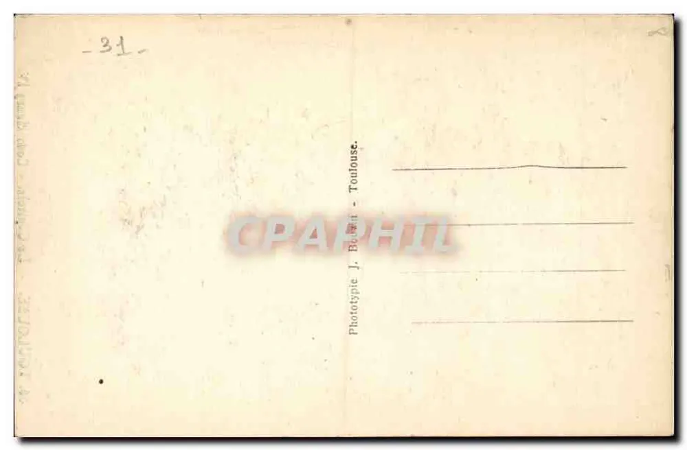 Toulouse — O Capitólio — Pátio de Henrique IV — Fototipia J. Béna - Verso