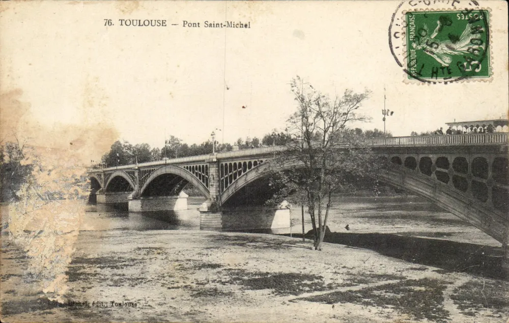 Toulouse — Ponte Saint-Michel — Béchel, edição Toulouse - Frente