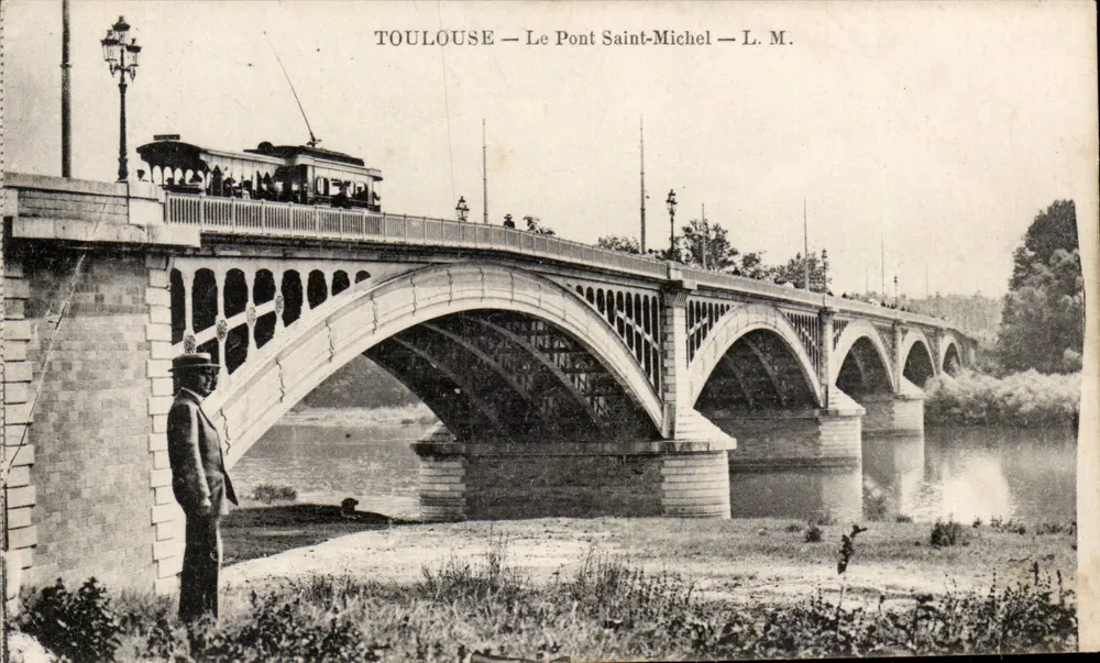 Toulouse — O Ponte Saint-Michel — L. M. - Frente