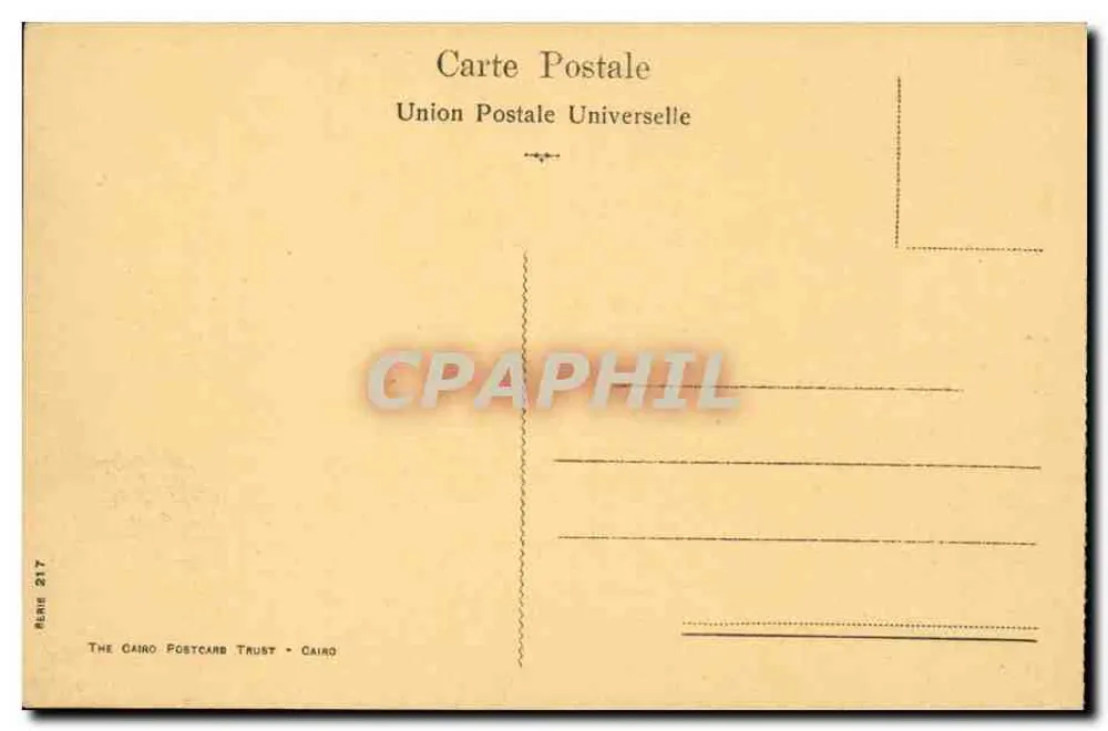 Semarîe - Sebasté - Alte Säulen — Verlag The Cairo Postcard Trust, Serie 217 - Rückseite
