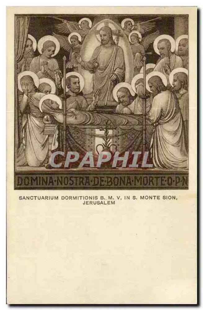 Dormition der Jungfrau Maria — Wallfahrtsstätte der Dormition der Jungfrau Maria in Jerusalem — unbekannter Verleger, Seriennummer 139-b - Vorderseite