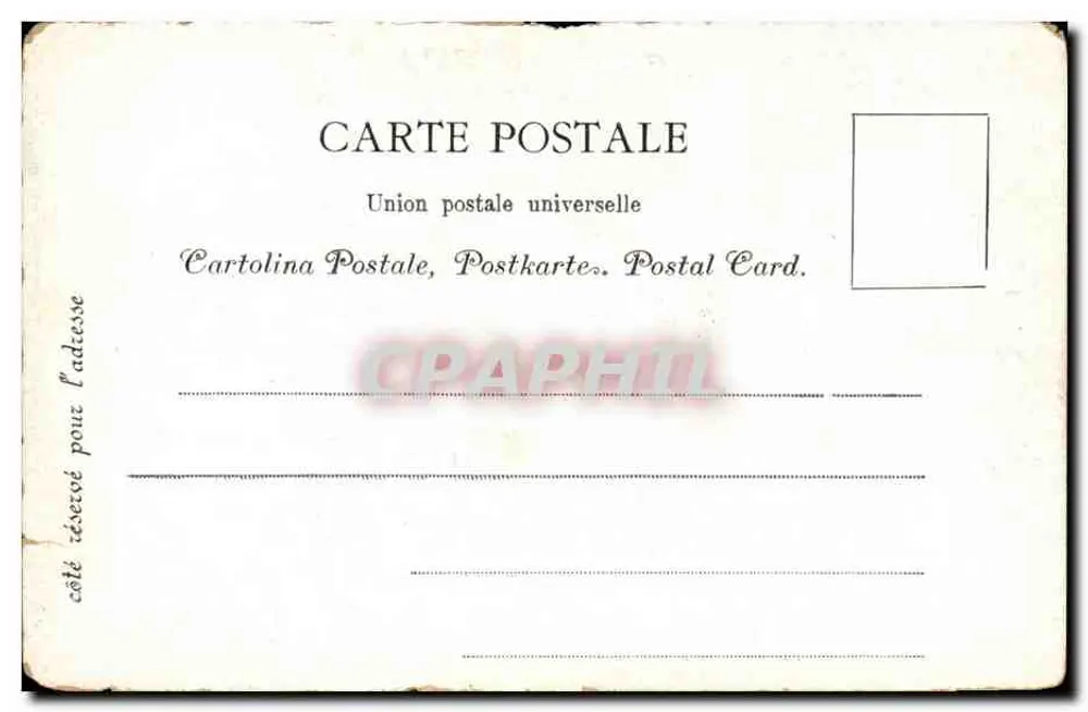 Chor der Griechen — Bethlehem — Universal Postal Union - Rückseite