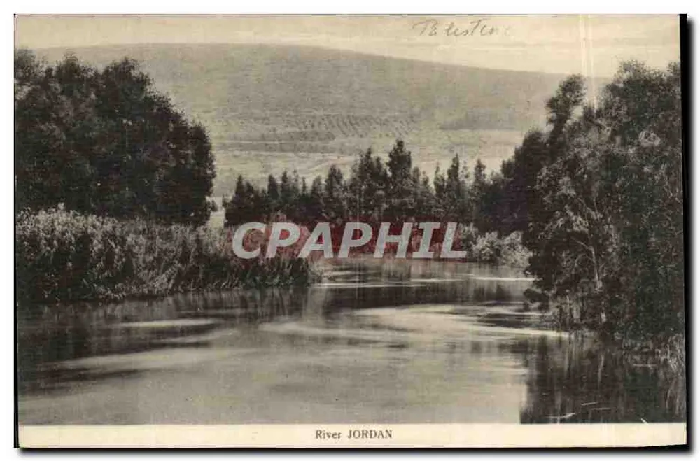 Fluss JORDAN — Palästina — Verlag Meguerditchian, Nablus - Vorderseite