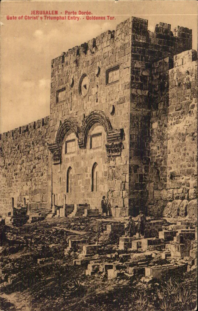 Jerusalem - Goldenes Tor. Tor des triumphalen Einzugs Christi. - Goldenes Tor. - Vorderseite
