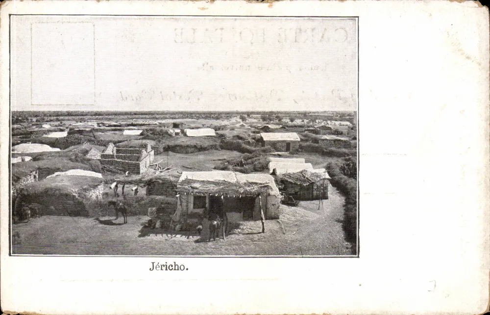 Jéricho — vista da cidade — União Postal Universal - Frente