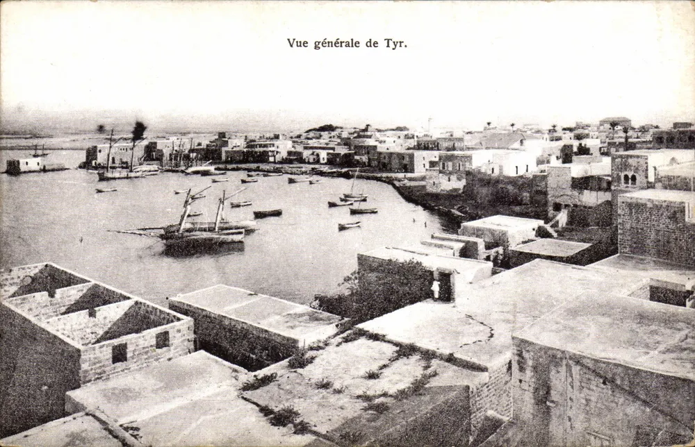 Allgemeiner Blick auf Tyr — Verlag Dimitri Tarazi & Fils, Nr. 41 - Vorderseite