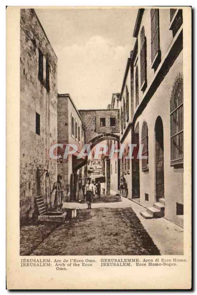 Jerusalem — Arc de l'Ecco Omo — A. Attallah frères, Jerusalem - Vorderseite