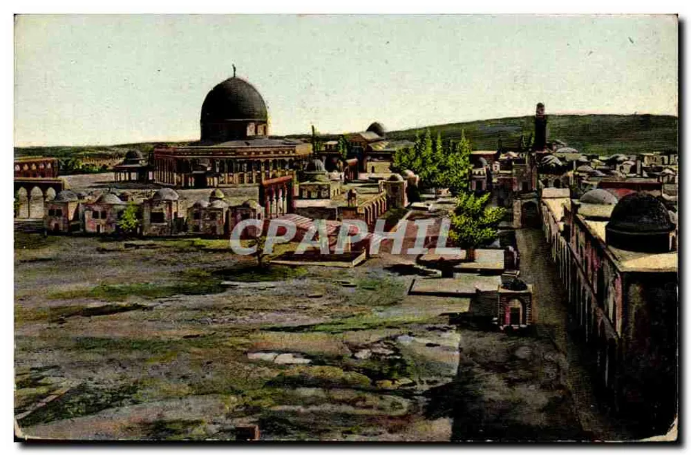 Jerusalems — Plein van het Tempel — Union Postale Universelle n°133 - Voorkant