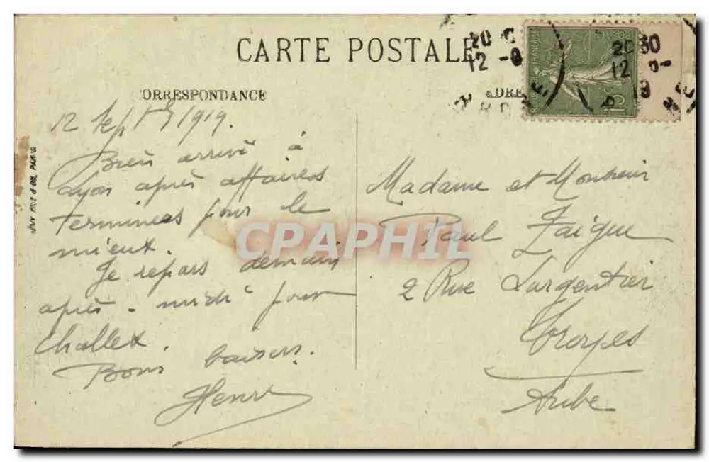LYON — Fontaine Bartolds — LL. - Verso