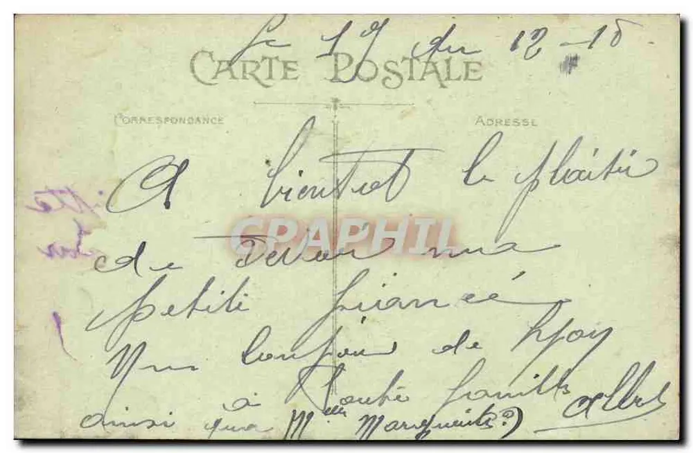 LYON — Rue Lafayette - Place des Cordeliers und Côteau de Fourvière — Verlag Carlier, Déposé - Rückseite