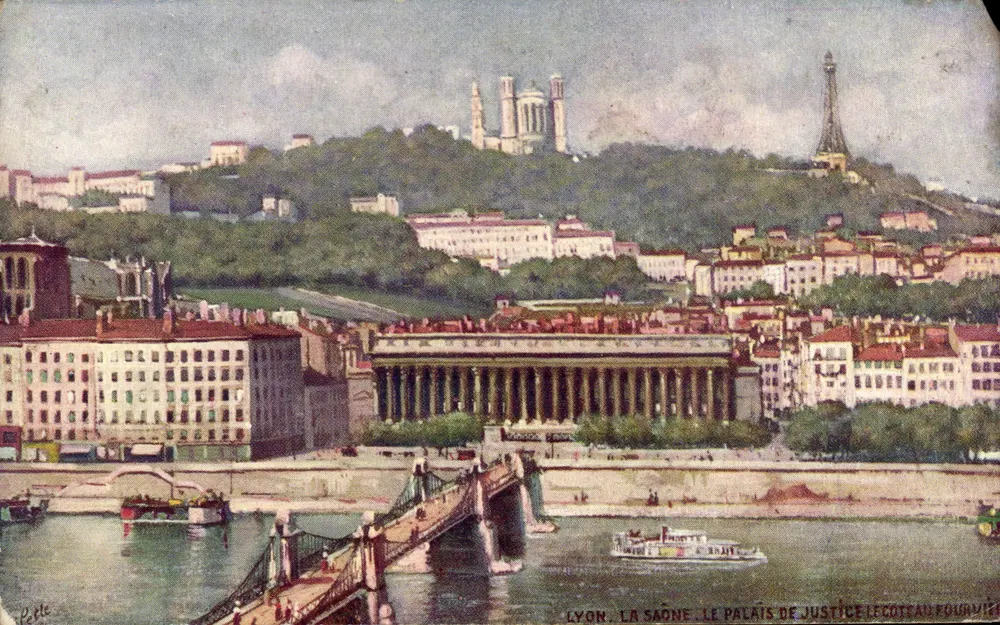 LYON. DIE SAÔNE. DAS GERICHTSGETÄUFE — Verlag Tuck & Fils, Nr. 11 - Vorderseite