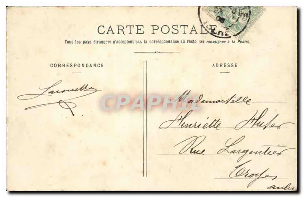 Grenoble — Terrasse des Stadtgarten und die Bastille — Chirala, V. - Sammlung L. P. Cremazie - Rückseite