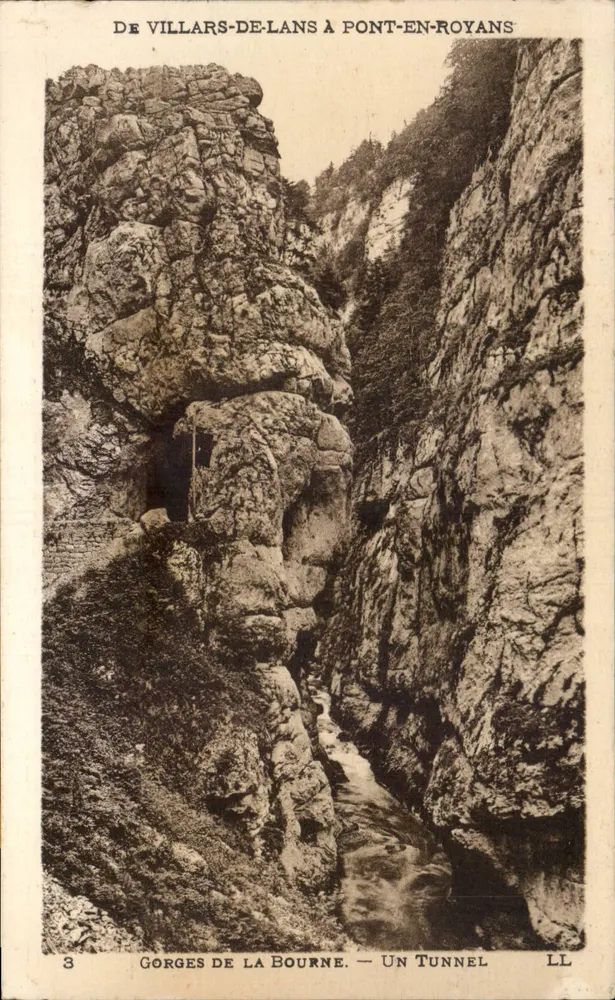 Gorges de la Bourne — Ein Tunnel — Von Villars-de-Lans nach Pont-en-Royans — LL - Vorderseite