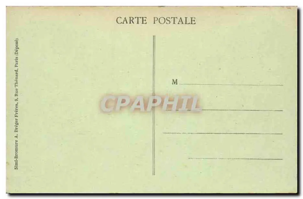 Les Goulets — A Estrada dos Grands Goulets — Simi-Bromure & Breger Frères, Paris - Verso