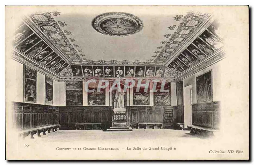 Abtei Grande-Chartreuse - Die Halle des Großen Kapitels - Sammlung ND Phot - Vorderseite