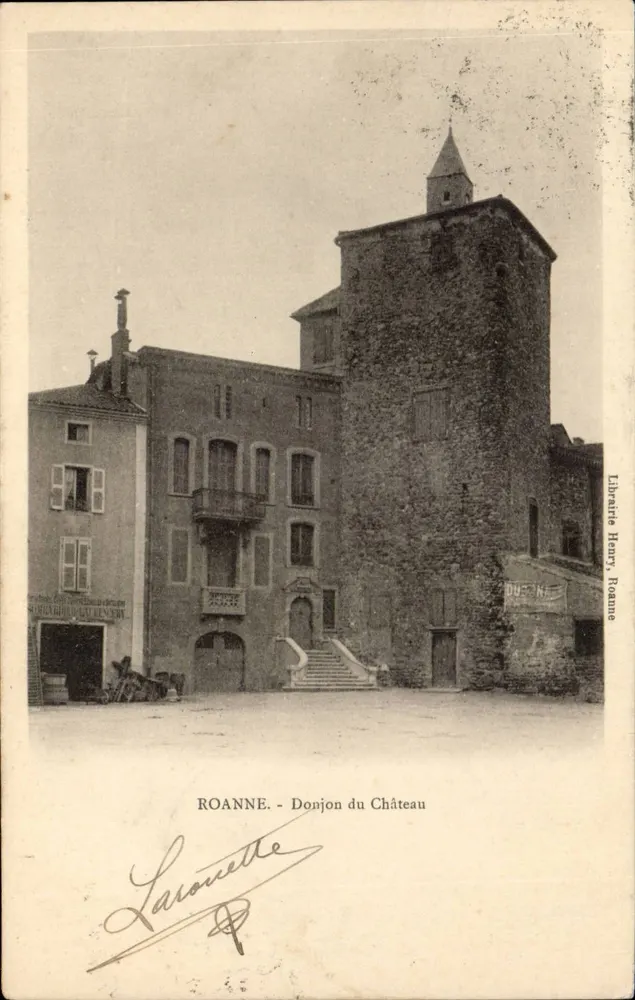 Roanne - Donjon du Château — Librairie Henry, Roanne - Frente