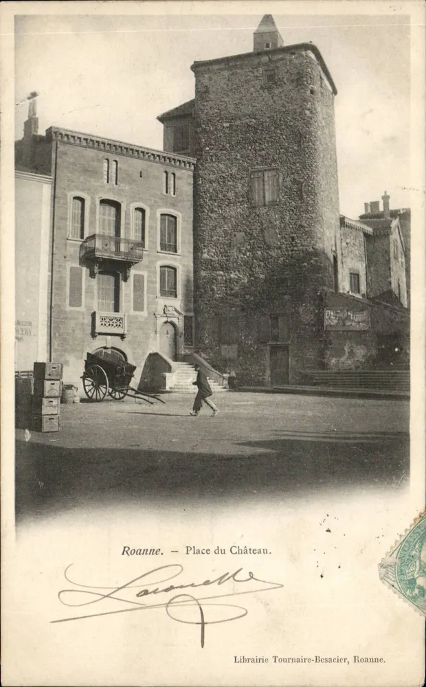 Roanne — Plac Zamkowy — Librairie Tournaire-Besacier, Roanne - Awers