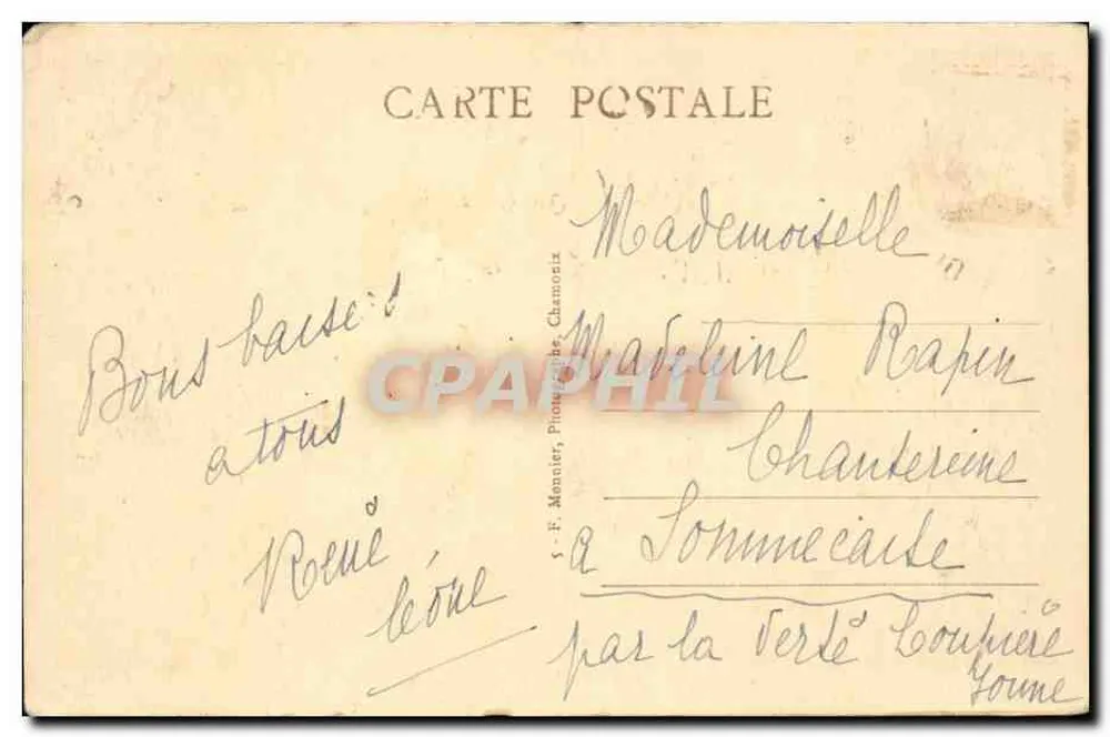 Chamonix - Rue Vallot e o Mont Blanc — Foto Monnier - Verso