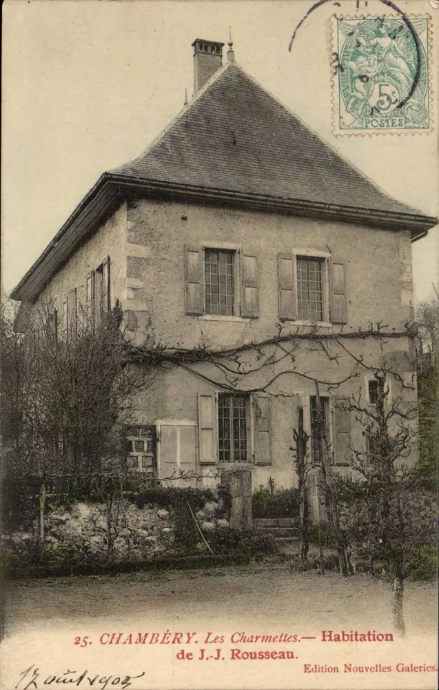 Chambéry — Les Charmettes — Wohnhaus von J.-J. Rousseau — Edition Nouvelles Galeries - Vorderseite