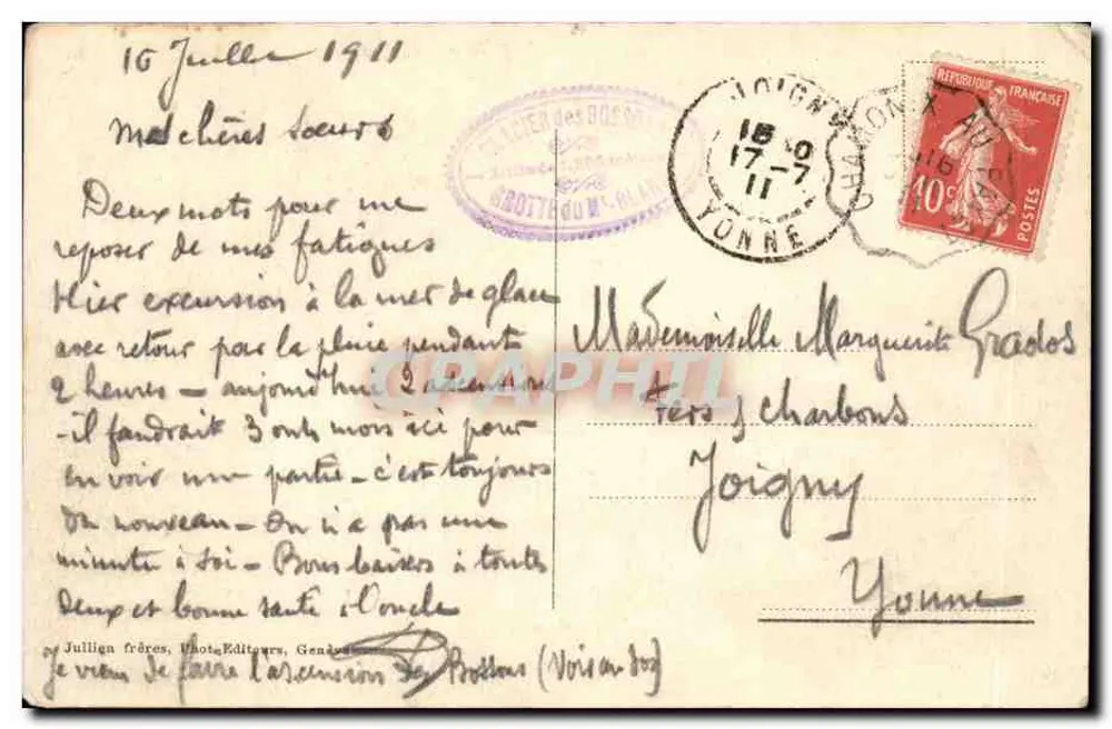 Chamonix — Lódzianka Bossonów — J. J. 2888 - Rewers