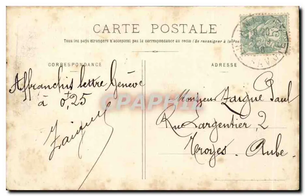 Raias do Lago de Annecy — vista lacustre com barco — Pittier, fot.-edit., Annecy, n° 1132 - Verso