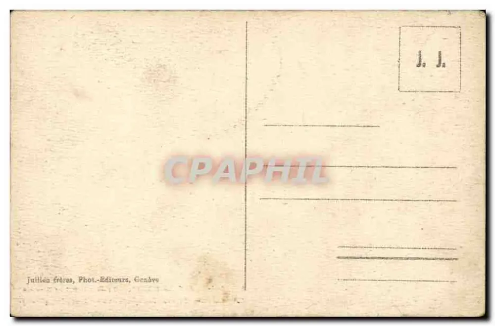 Zug des Mont Revard — Aix-les-Bains — Mont-Blanc im Hintergrund — J.J. n°8452 - Rückseite