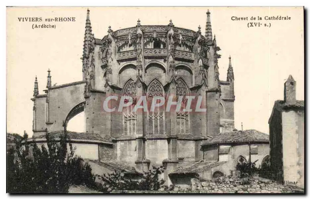 Viviers-sur-Rhône — Testada de la Catedral (siglo XVI) — Editor: Ed. Léon Chol, Montélimar - Anverso