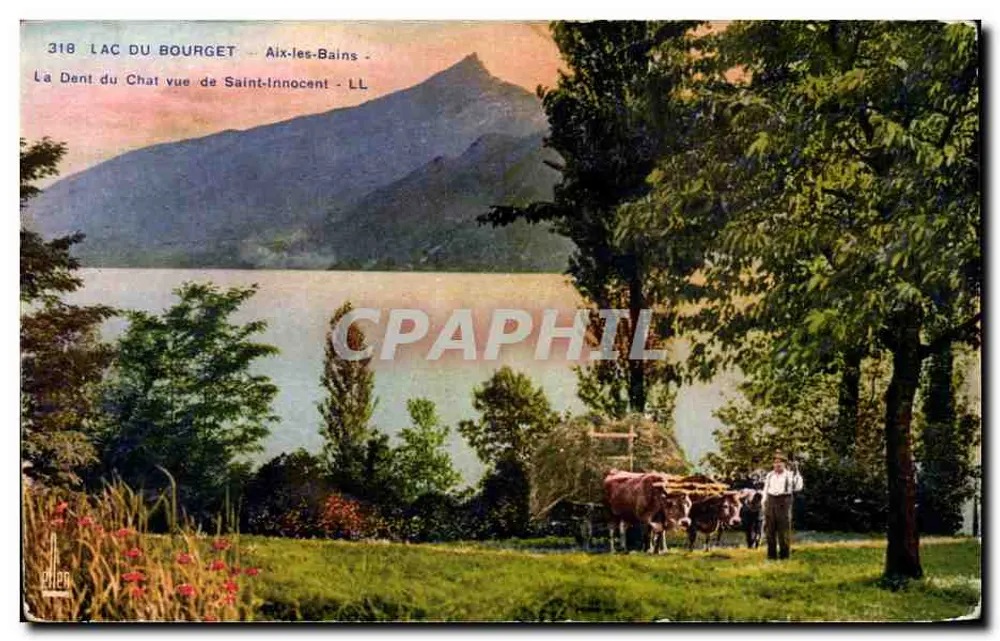 See Bourget — La Dent du Chat von Saint-Innocent gesehen — Verleger LL, Nr. 318 - Vorderseite