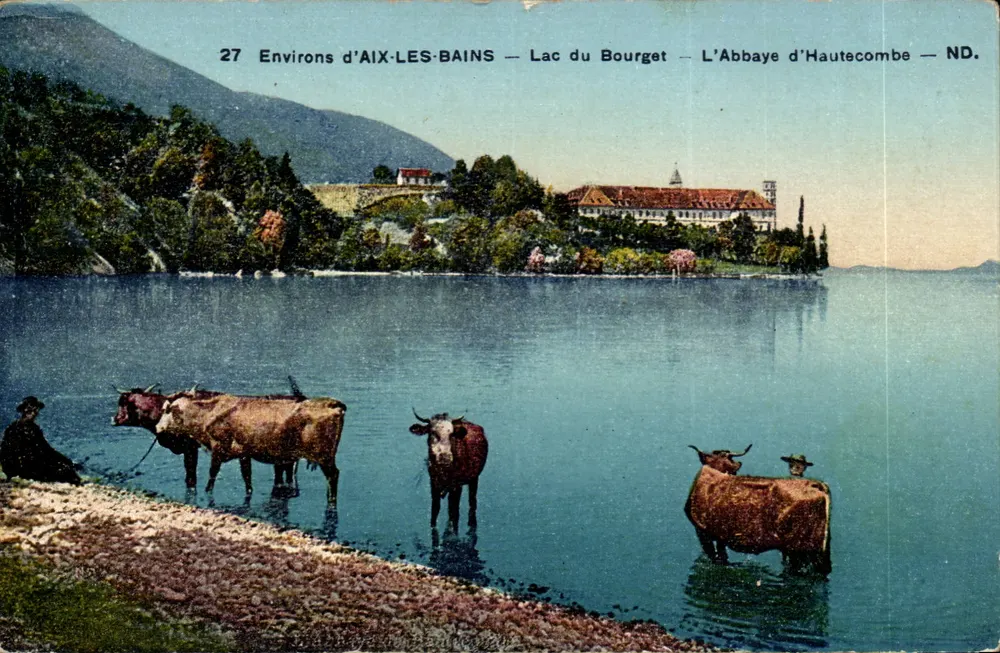 Um Aix-les-Bains — See Bourget — Das Kloster Haute-Combe — ND. - Vorderseite