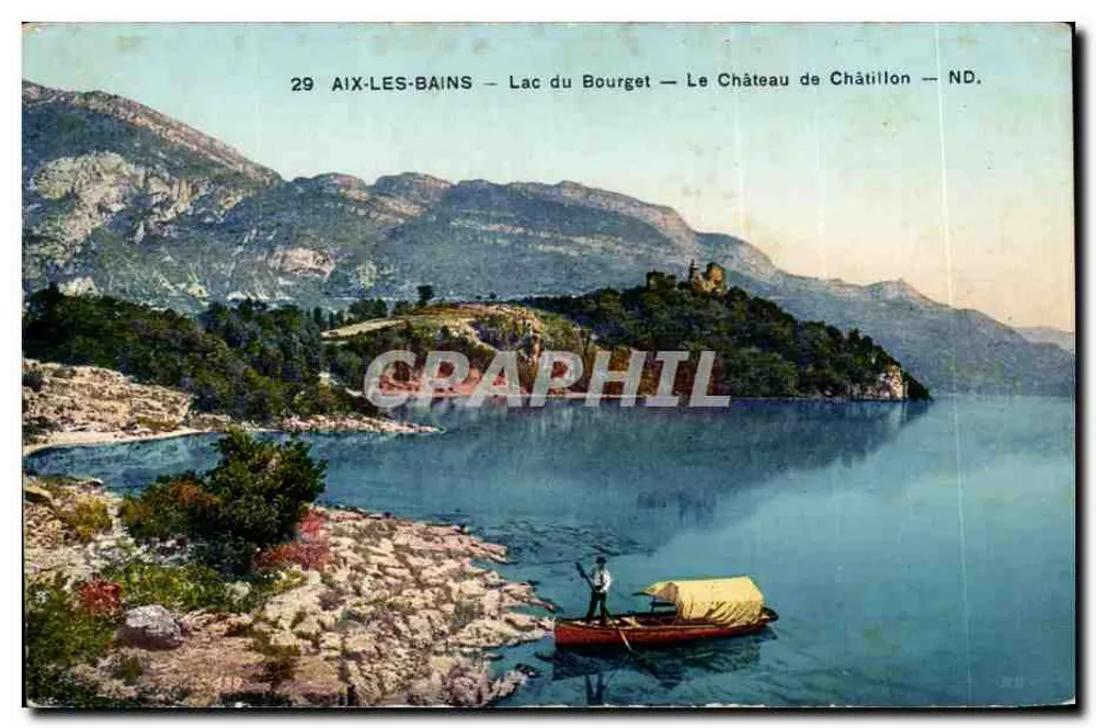 Aix-les-Bains — See Bourget — Schloss Châtillon — ND. - Vorderseite