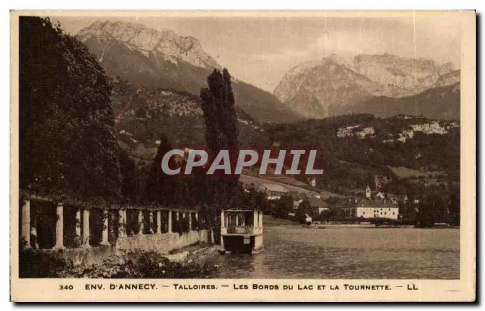 Env. d'Annecy — Talloires — Die Ufer des Sees und die Tournette — LL — n° 340 - Vorderseite