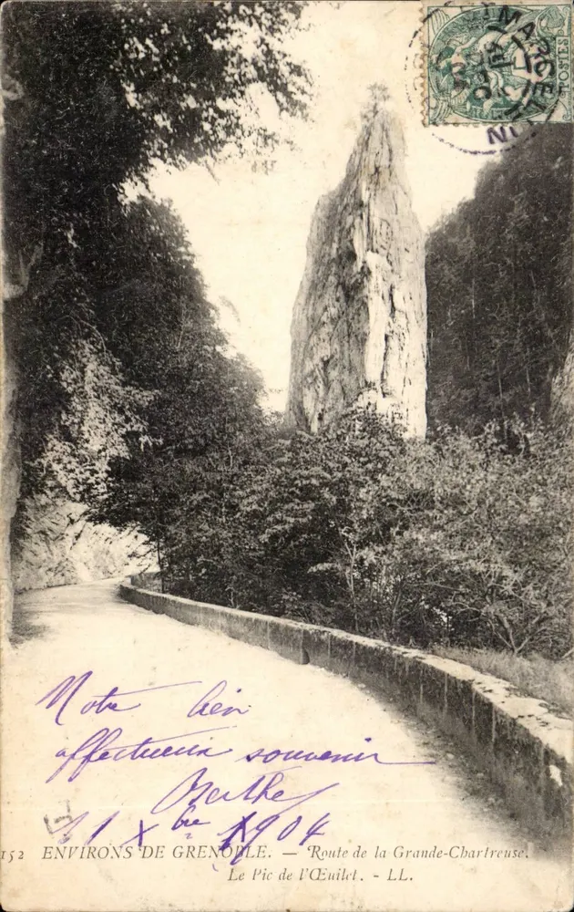 Environs de Grenoble — Route de la Grande-Chartreuse — Le Pic d'Ueillet — LL. n°152 - Frente