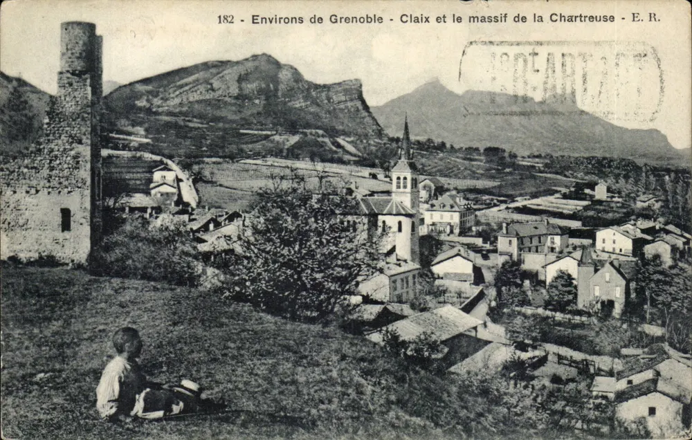 Craix e o maciço da Chartreuse — Arredores de Grenoble — E.R. n°182 - Frente
