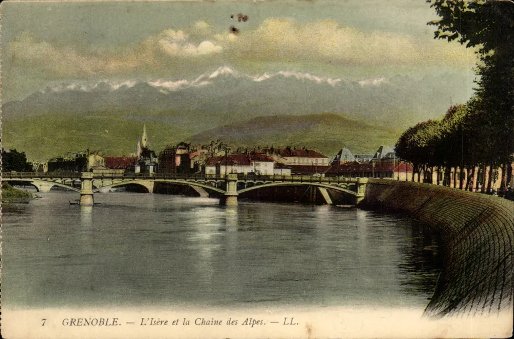 Grenoble — Die Isère und die Alpenkette — LL. - Vorderseite