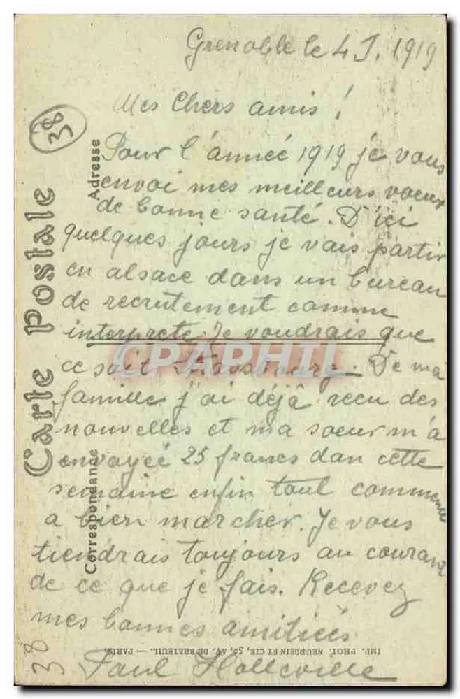Grenoble — A Place Notre-Dame — ND. Fot. - Verso