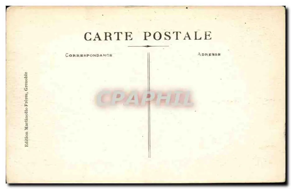 Grenoble - A Praça Victor Hugo — ed. Martinotto Frères, n°24 - Verso