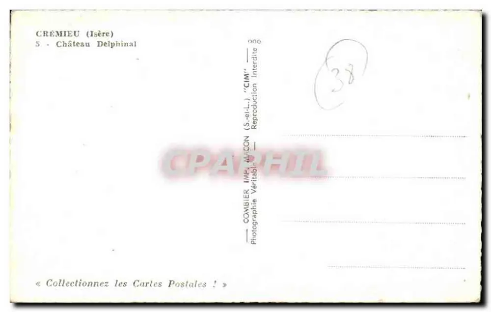 Crémieu — Zamek Delphinal — Wydawca CIM - Rewers