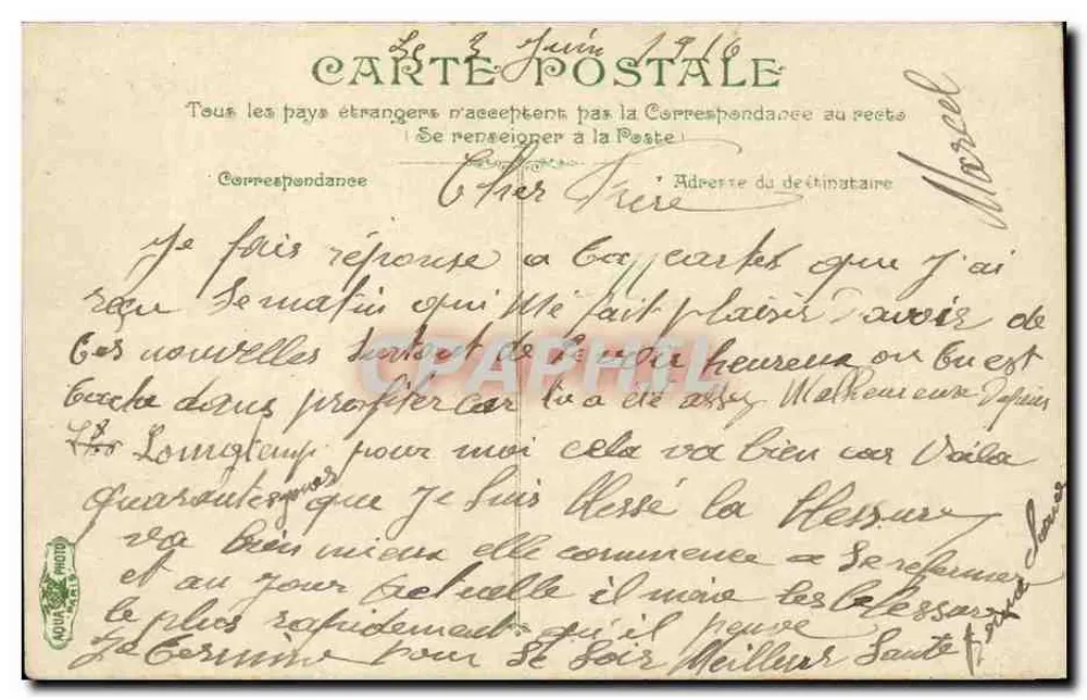 Grenoble - Jardim Público e Forte da Bastilha — edição anônima, n° 1562 - Verso