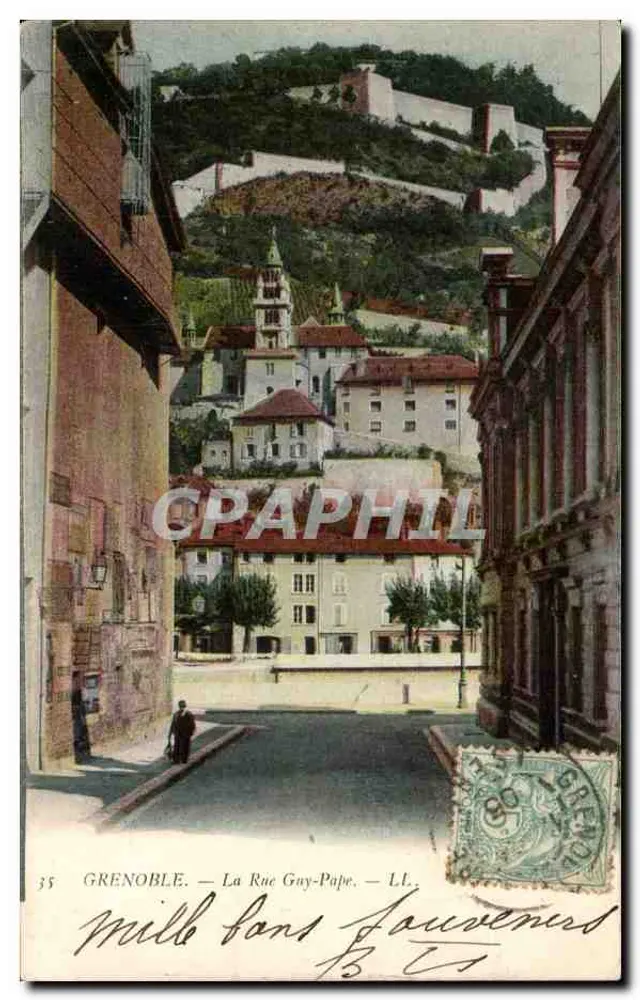 Grenoble — A Rua Guy-Pape — LL. — L’Imprimerie Nouvelle Photographique, Paris, n°35 - Frente